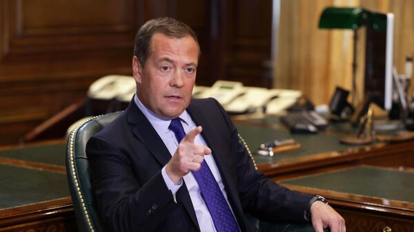 Russian Security Council's Chairman Dmitry Medvedev - Sputnik International