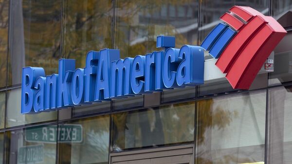 The Bank of America logo is seen on a branch office, Oct. 14, 2022, in Boston. - Sputnik International