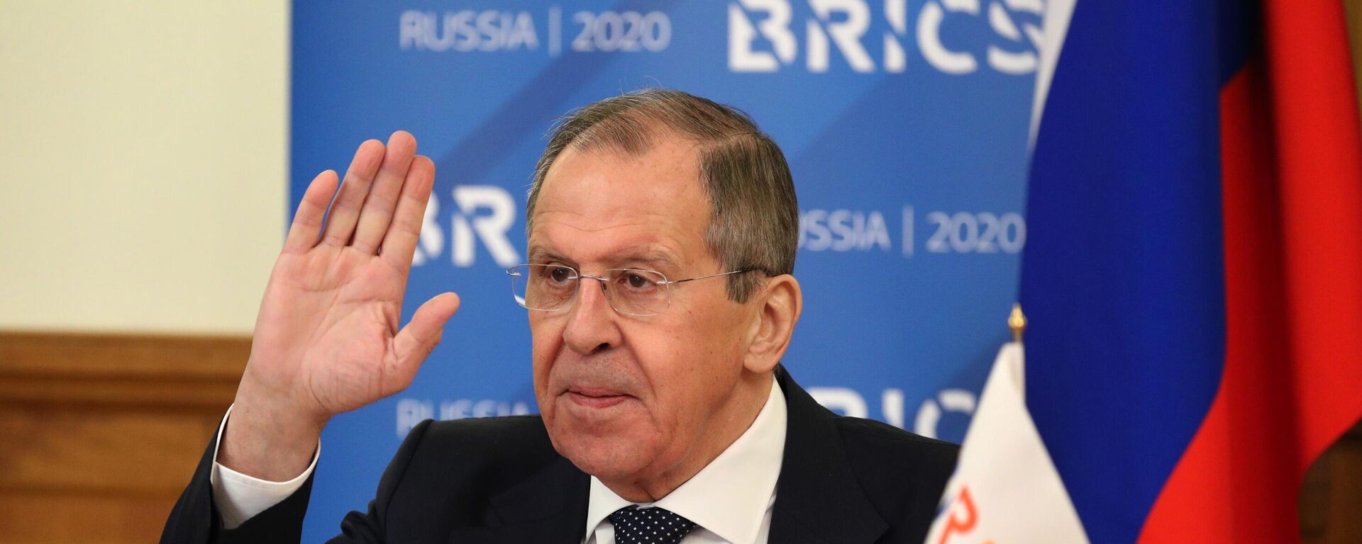  Russian Foreign Minister Sergey Lavrov takes part in an online BRICS meeting. File photo - Sputnik International, 1920, 21.08.2023